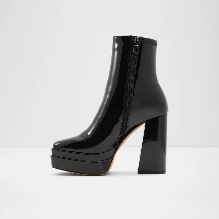 Mabel Black Synthetic Patent Women ALDO Boots