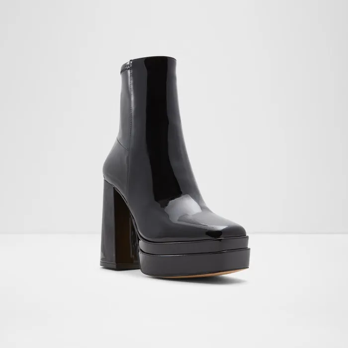 Mabel Black Synthetic Patent Women ALDO Boots