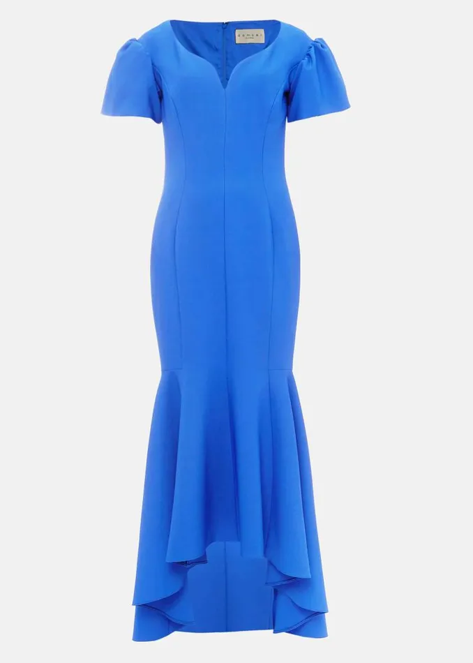 Maddi Bardot Maxi Dress Cornflower Women Phase Eight Dresses