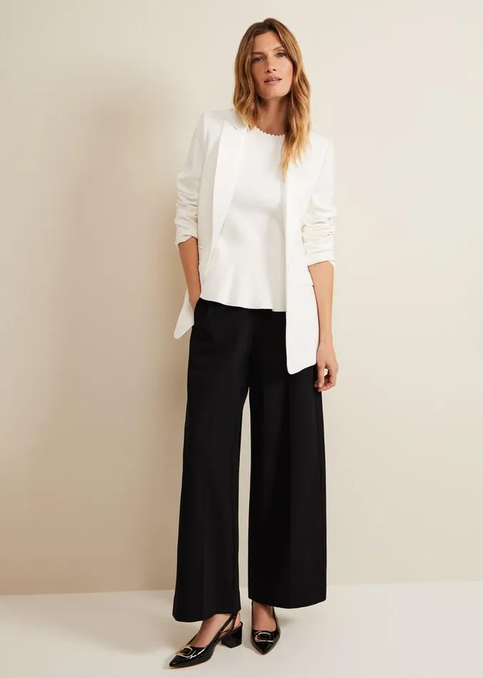 Maddie Pelum Compact Tank Ivory Women Phase Eight Knitwear