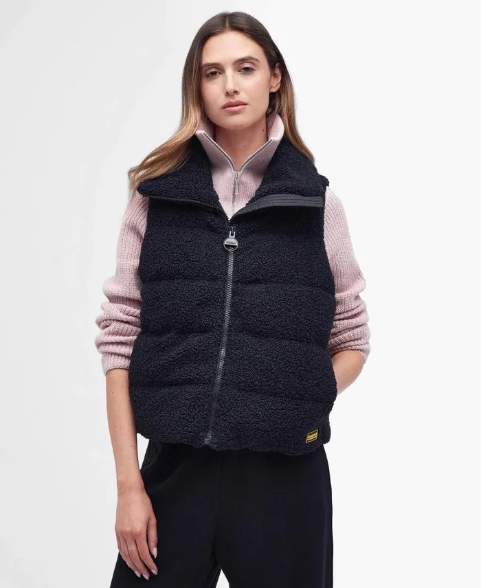 Maguire Fleece Gilet Optic White Women Barbour Gilets and Liners