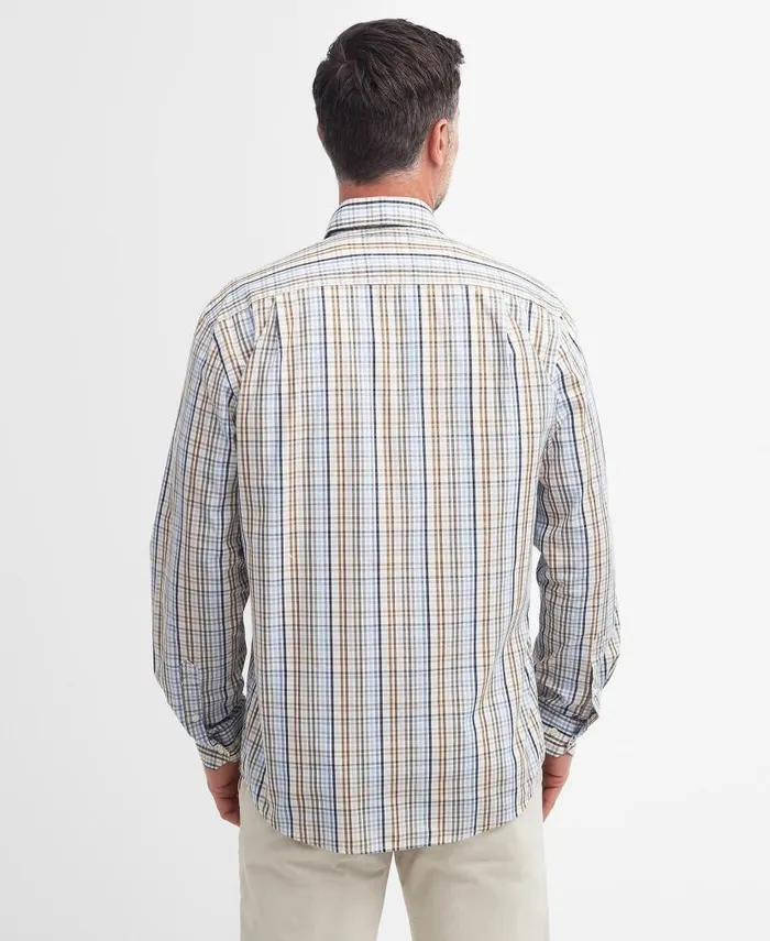 Malton Regular Shirt Sky Men Barbour Shirts