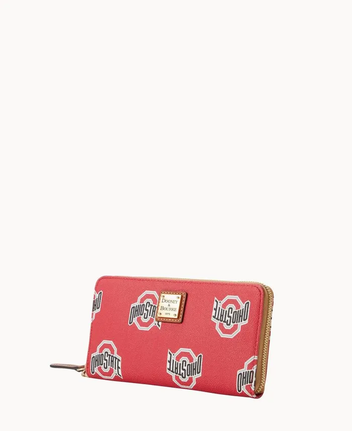 ManWoman Collegiate Ohio State University Large Zip Around Wristlet Ohio State Dooney and Bourke Wallets ManWoman Collegiate Ohio State University Large Zip Around Wristlet Ohio State Dooney and Bourke Wallets