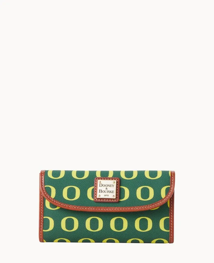 ManWoman Collegiate University Of Oregon Continental Clutch Oregon Dooney and Bourke Wallets ManWoman Collegiate University Of Oregon Continental Clutch Oregon Dooney and Bourke Wallets