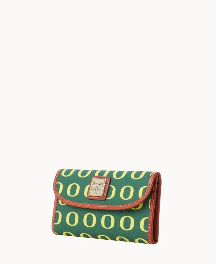 ManWoman Collegiate University Of Oregon Continental Clutch Oregon Dooney and Bourke Wallets ManWoman Collegiate University Of Oregon Continental Clutch Oregon Dooney and Bourke Wallets