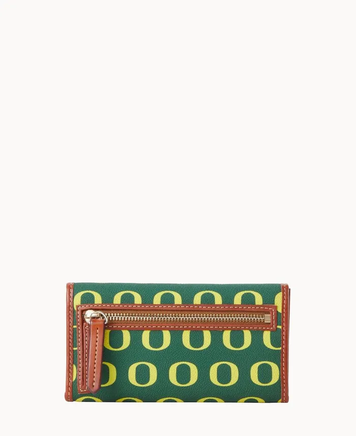 ManWoman Collegiate University Of Oregon Continental Clutch Oregon Dooney and Bourke Wallets ManWoman Collegiate University Of Oregon Continental Clutch Oregon Dooney and Bourke Wallets
