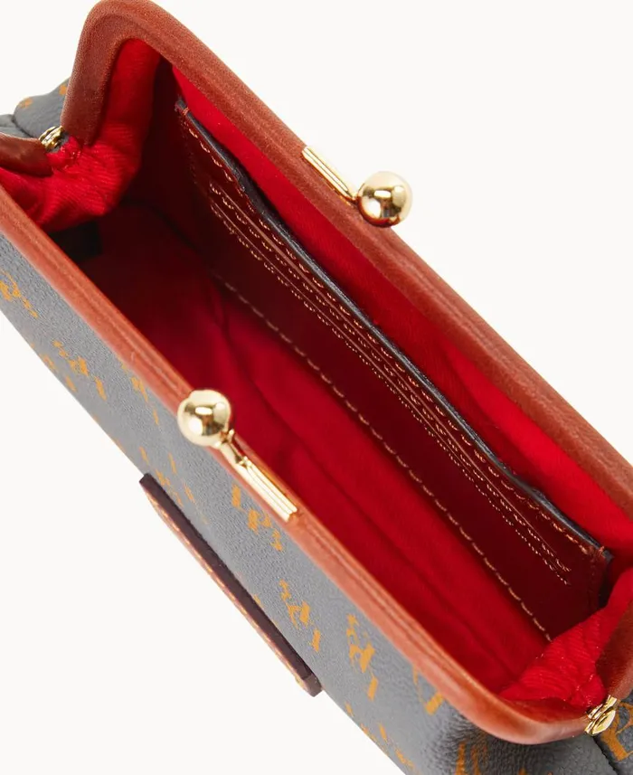 ManWoman Gretta Large Frame Purse Slate Dooney and Bourke Wallets