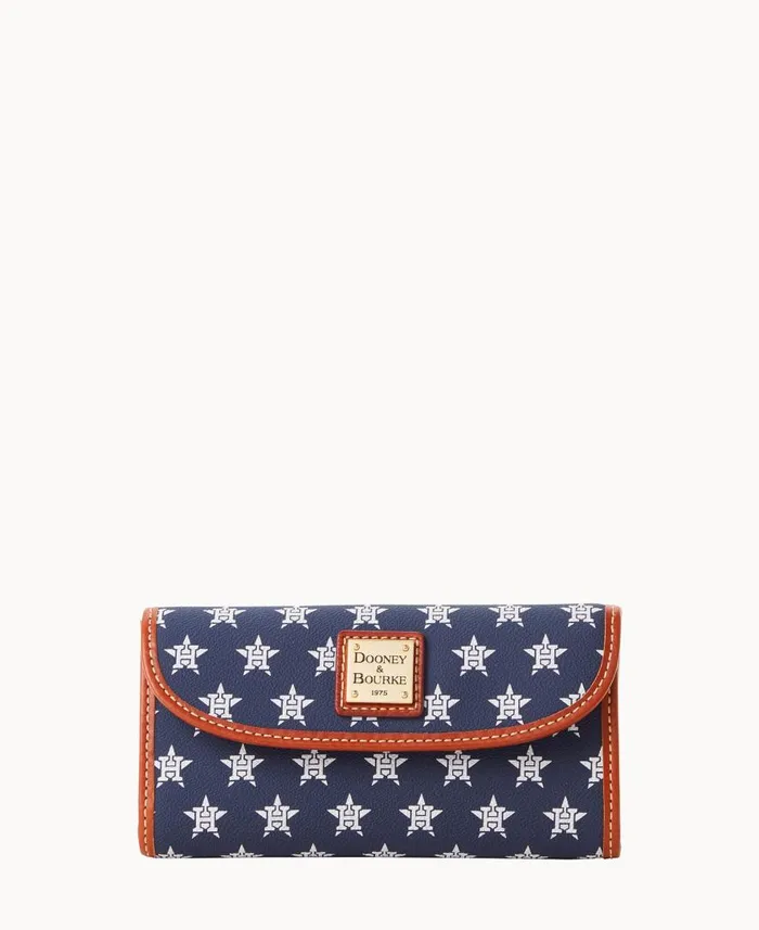 ManWoman MLB Astros Continental Clutch Astros Dooney and Bourke Wallets