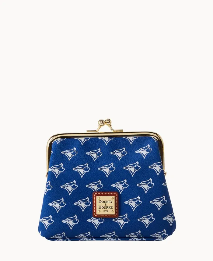 ManWoman MLB Blue Jays Large Framed Purse Blue Jays Dooney and Bourke Wallets