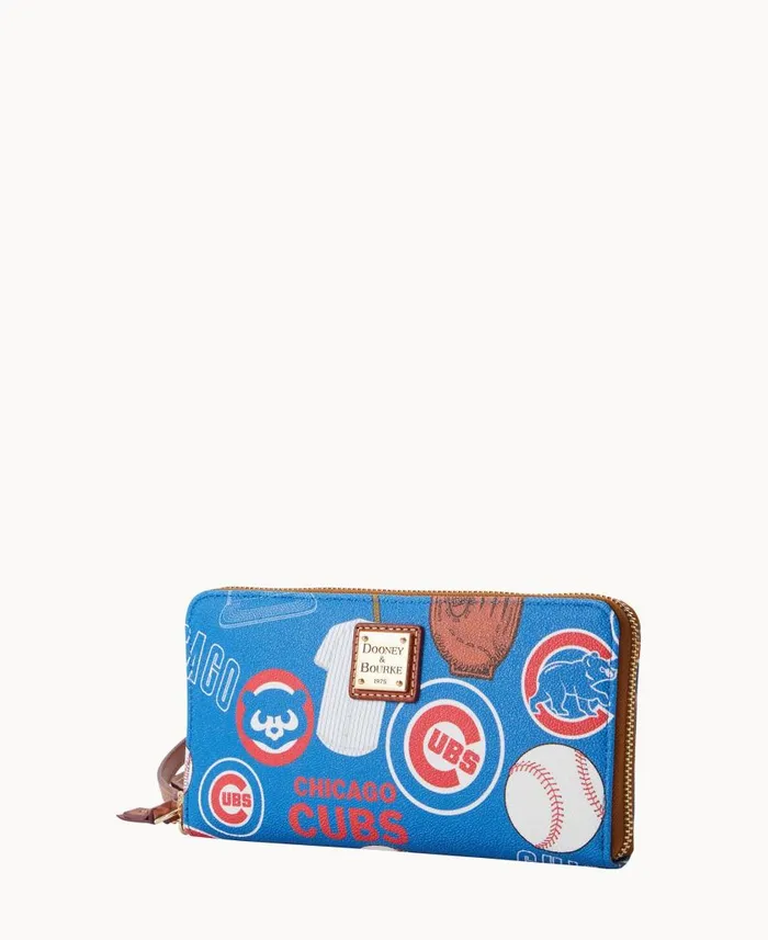 ManWoman MLB Cubs Large Zip Around Wristlet Cubs Dooney and Bourke Wallets ManWoman MLB Cubs Large Zip Around Wristlet Cubs Dooney and Bourke Wallets