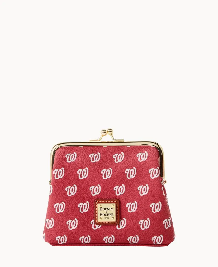 ManWoman MLB Nationals Large Framed Purse Nationals Dooney and Bourke Wallets