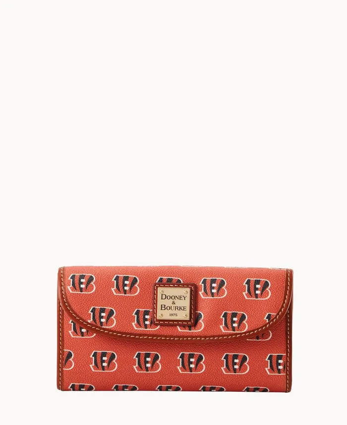 ManWoman NFL Bengals Continental Clutch Bengals Dooney and Bourke Wallets