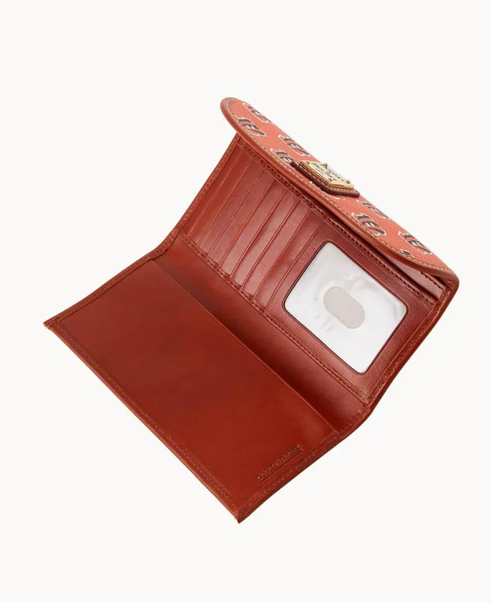 ManWoman NFL Bengals Continental Clutch Bengals Dooney and Bourke Wallets ManWoman NFL Bengals Continental Clutch Bengals Dooney and Bourke Wallets