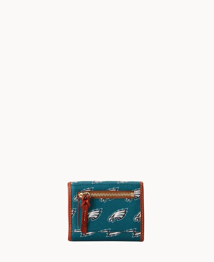 ManWoman NFL Eagles Flap Credit Card Wallet Eagles Dooney and Bourke Wallets ManWoman NFL Eagles Flap Credit Card Wallet Eagles Dooney and Bourke Wallets