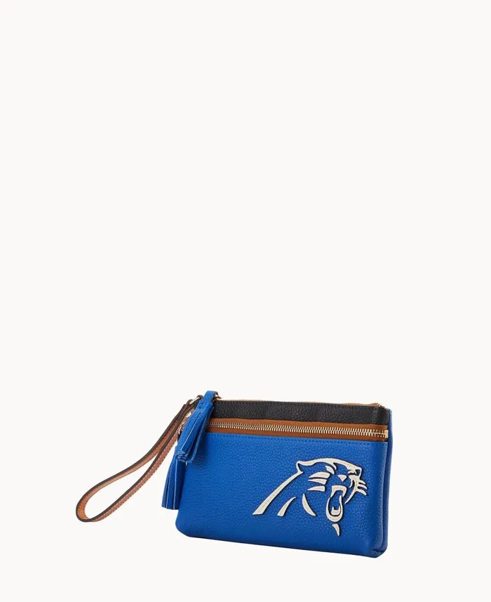 ManWoman NFL Panthers Double Zip Wristlet Panthers Dooney and Bourke Wallets ManWoman NFL Panthers Double Zip Wristlet Panthers Dooney and Bourke Wallets