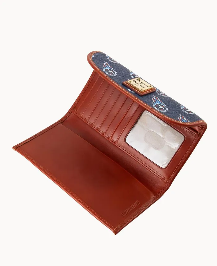 ManWoman NFL Titans Continental Clutch Titans Dooney and Bourke Wallets ManWoman NFL Titans Continental Clutch Titans Dooney and Bourke Wallets