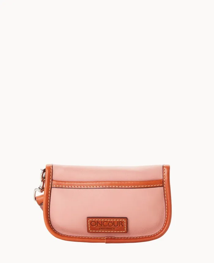 ManWoman Oncour Elba Flap Wristlet Blush Dooney and Bourke Wallets