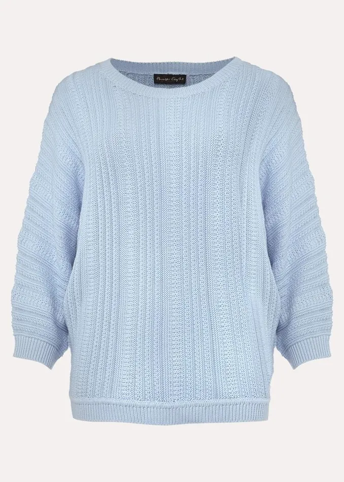 Marcella Stitch Jumper Pale Blue Women Phase Eight Knitwear