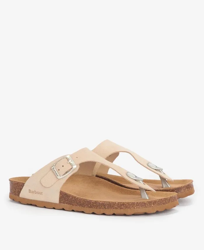 Margate Sandals Olive Suede Women Barbour Sandals