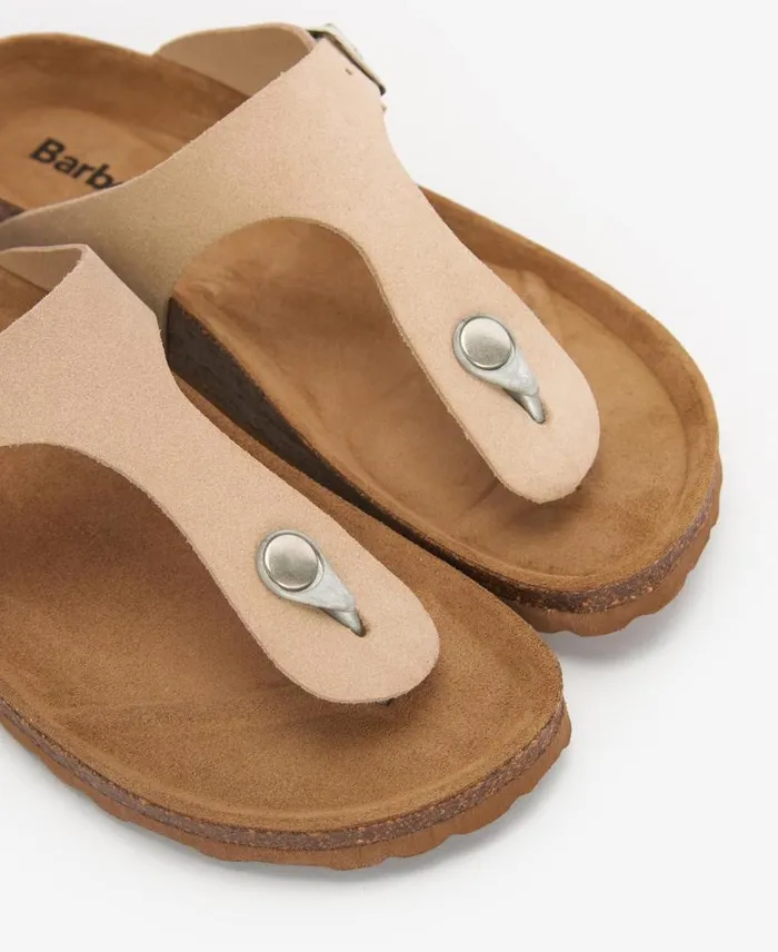 Margate Sandals Olive Suede Women Barbour Sandals