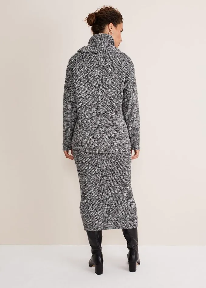 Marina Flecked Coord Knitted Skirt Multicoloured Women Phase Eight Skirts