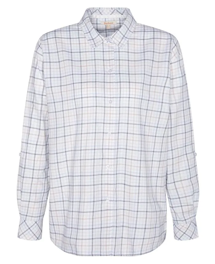 Mariner Check Relaxed LongSleeved Shirt Multi Check Women Barbour Shirts and Blouses