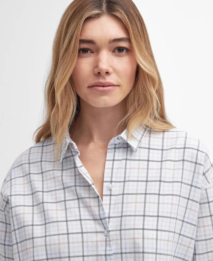 Mariner Check Relaxed LongSleeved Shirt Multi Check Women Barbour Shirts and Blouses