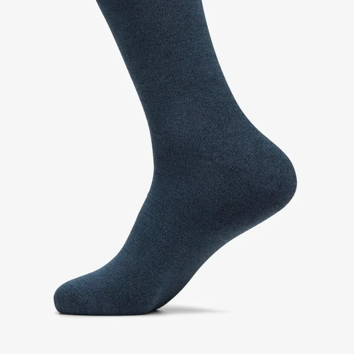 Marled Crew Sock Navy Men Clarks Accessories