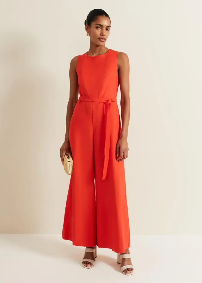 Marta Red Jumpsuit Red Women Phase Eight Dresses