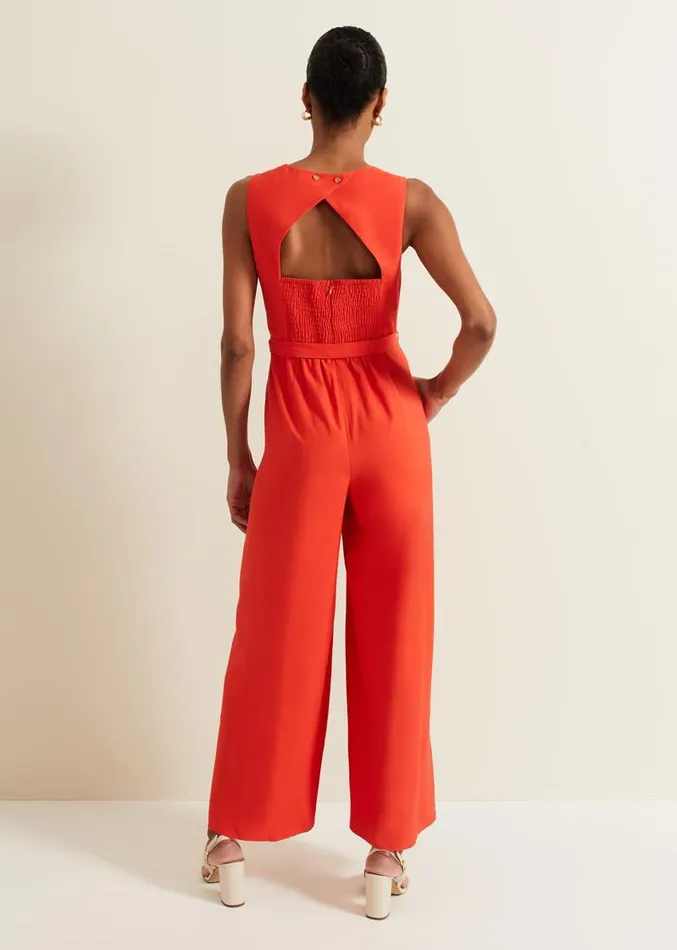 Marta Red Jumpsuit Red Women Phase Eight Dresses