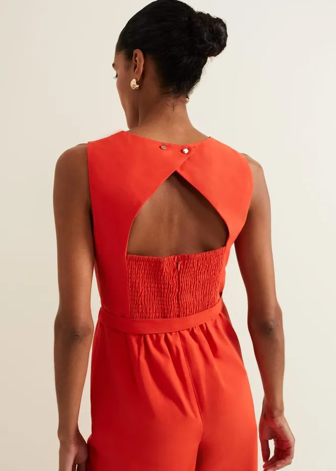 Marta Red Jumpsuit Red Women Phase Eight Dresses