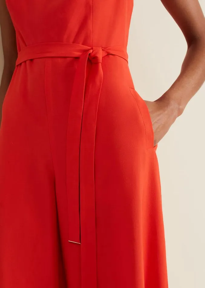Marta Red Jumpsuit Red Women Phase Eight Dresses