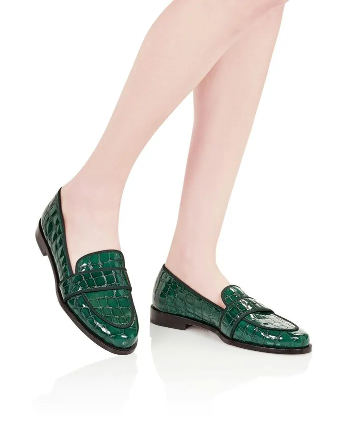Martin Mocassin Green Women Aquazzura Flats Martin Mocassin Green Women Aquazzura Flats