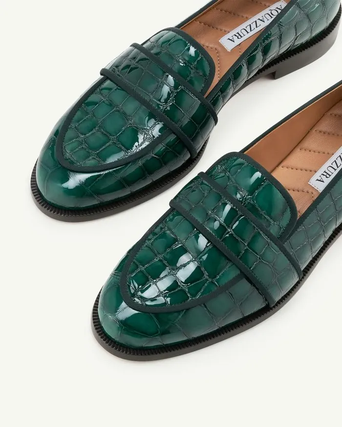 Martin Mocassin Green Women Aquazzura Flats Martin Mocassin Green Women Aquazzura Flats