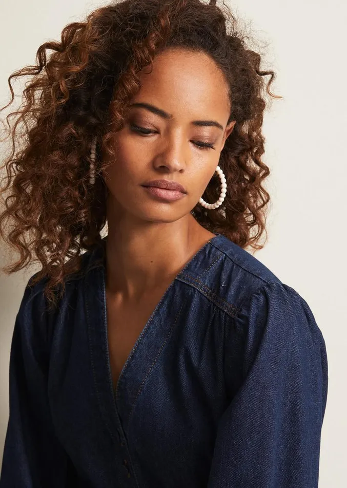 Matte Bead Hoop Earrings Ivory Women Phase Eight Jewellery