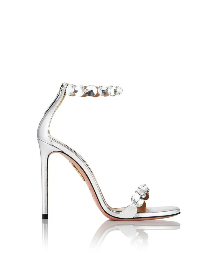 MaxiTequila Sandal 105 Silver Women Aquazzura Bridal MaxiTequila Sandal 105 Silver Women Aquazzura Bridal