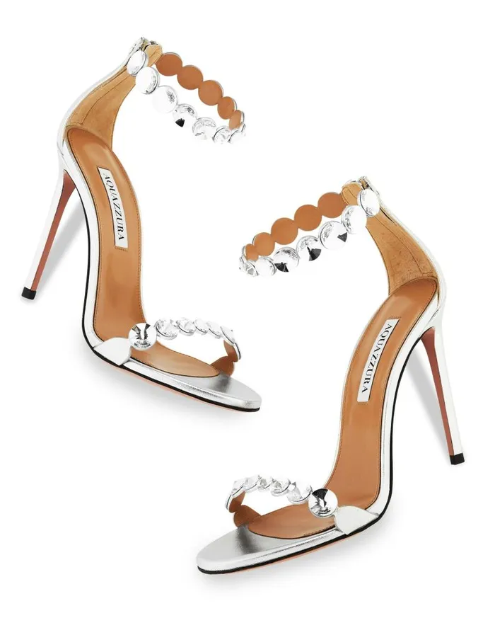 MaxiTequila Sandal 105 Silver Women Aquazzura Bridal MaxiTequila Sandal 105 Silver Women Aquazzura Bridal