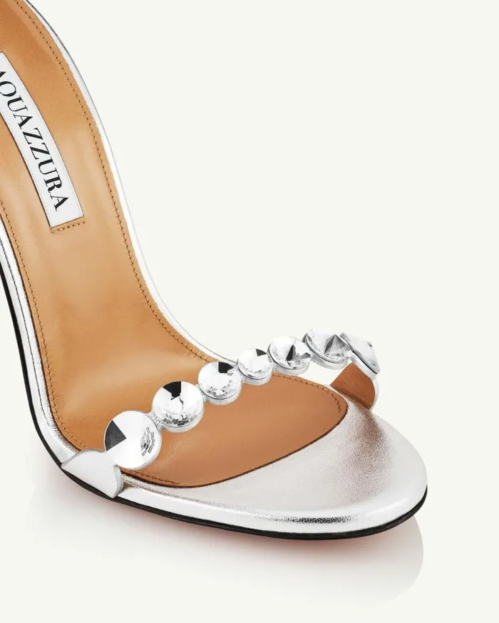 MaxiTequila Sandal 105 Silver Women Aquazzura Bridal MaxiTequila Sandal 105 Silver Women Aquazzura Bridal