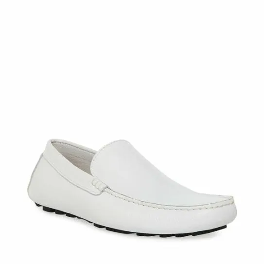 Men039s BERGAMO WHITE LEATHER White Leather Steve Madden Loafers Men039s BERGAMO WHITE LEATHER White Leather Steve Madden Loafers