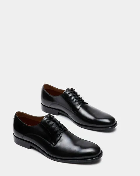 Men039s DAYMIN BLACK LEATHER Black Leather Steve Madden Dress Men039s DAYMIN BLACK LEATHER Black Leather Steve Madden Dress