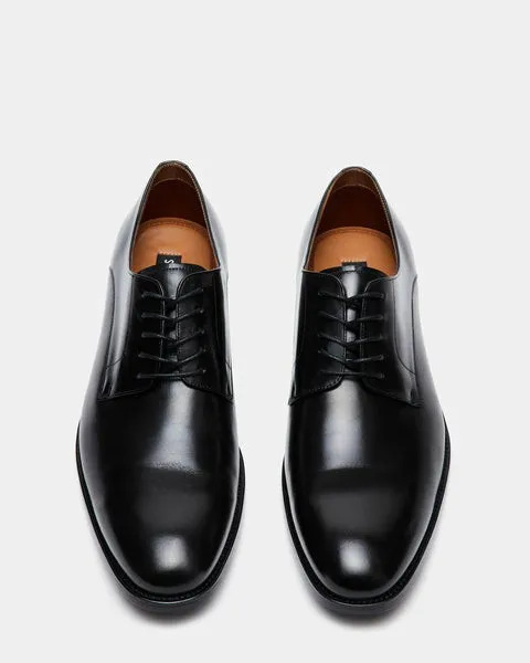 Men039s DAYMIN BLACK LEATHER Black Leather Steve Madden Dress Men039s DAYMIN BLACK LEATHER Black Leather Steve Madden Dress