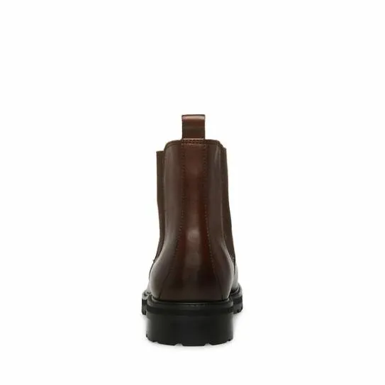 Men039s DUREN BROWN LEATHER Brown Leather Steve Madden Boots Men039s DUREN BROWN LEATHER Brown Leather Steve Madden Boots