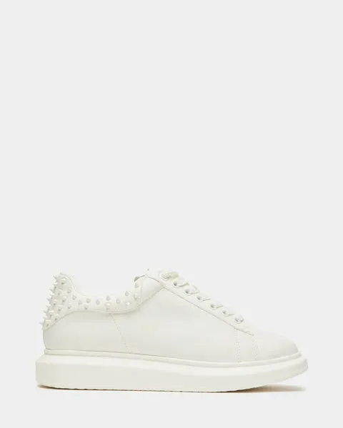 Men039s FROSTING WHITE White Steve Madden Sneakers