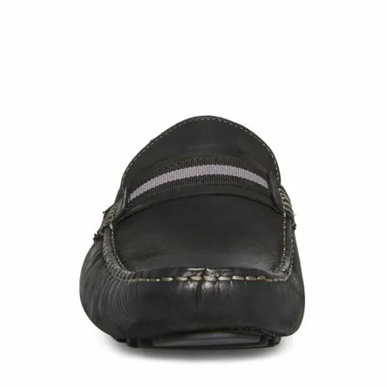 Men039s GAEL BLACK LEATHER Black Leather Steve Madden Loafers Men039s GAEL BLACK LEATHER Black Leather Steve Madden Loafers