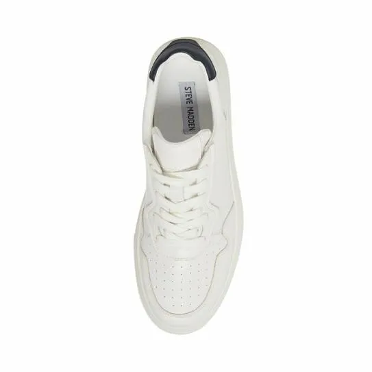 Men039s JORGEE WHITENAVY LEATHER Whitenavy Leather Steve Madden Sneakers