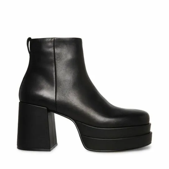 Men039sKids039 VIPER BLACK LEATHER Black Leather Steve Madden Boots