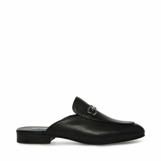 Men039s MATEO BLACK LEATHER Black Leather Steve Madden Dress