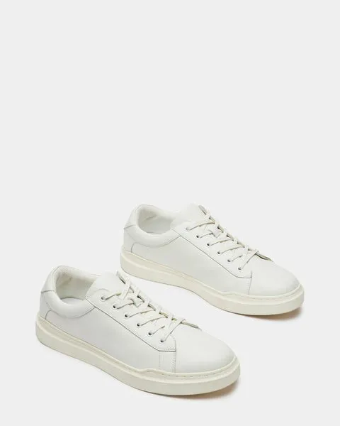 Men039s TILTON WHITE LEATHER White Leather Steve Madden Sneakers Men039s TILTON WHITE LEATHER White Leather Steve Madden Sneakers
