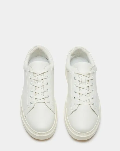 Men039s TILTON WHITE LEATHER White Leather Steve Madden Sneakers Men039s TILTON WHITE LEATHER White Leather Steve Madden Sneakers