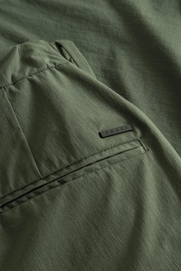 Men Aaren Travel Light Short Spruce Green Norse Projects Shorts
